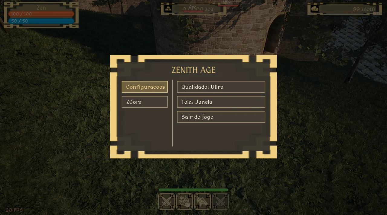 Zenith Age settings