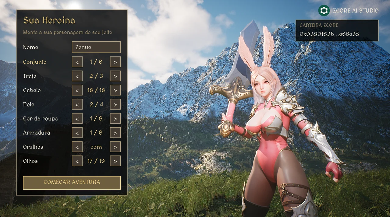 Zenith Age character creator
